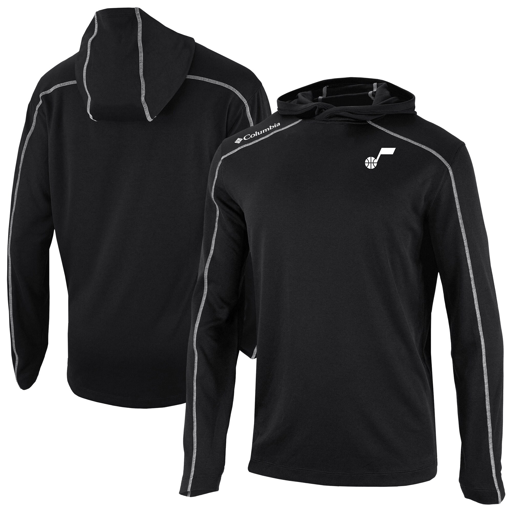 Columbia Utah Jazz Elegant Black Omni Wick Shotgun Pullover Hoodie Don't be left out! Get this stylish jersey and show your team pride.