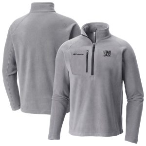 Columbia Utah Jazz Impressive Gray Fast Trek III Half Zip Fleece Pullover Limited edition! Don't miss your chance to own this unique jersey.