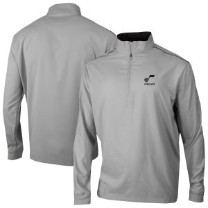 Columbia Utah Jazz Fantastic Gray Omni Wick Bogey's Paradise Quarter Zip Top Limited edition! Don't miss your chance to own this unique jersey.