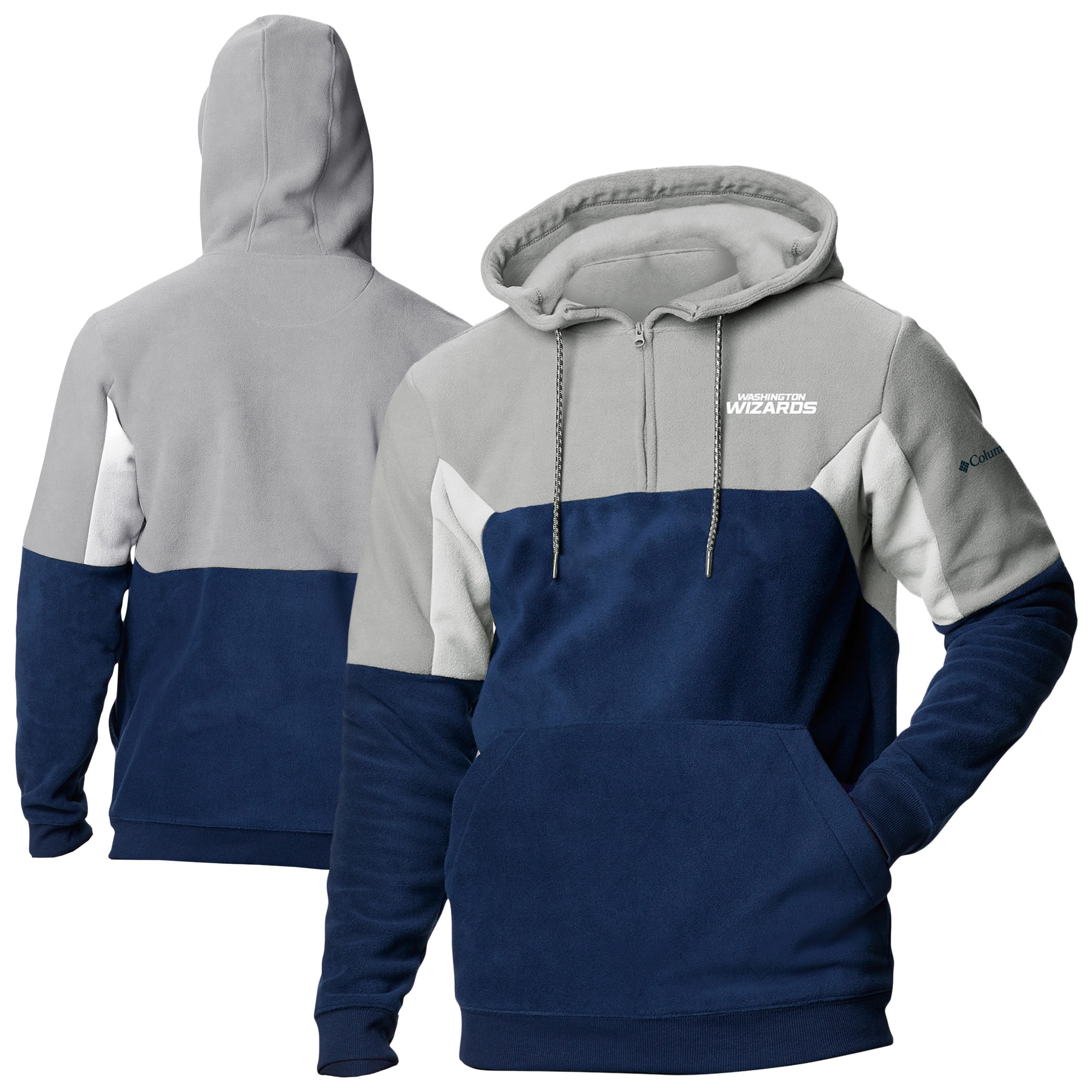 Columbia Washington Wizards Navy Lodge Quarter Zip Refined Hoodie Authentic look! Wear this genuine jersey.