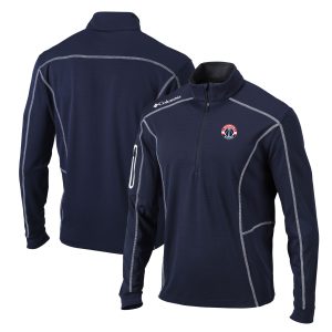 Columbia Washington Wizards Navy Shotgun Quarter Zip Pullover Notable Jacket Gift idea! Surprise a sports fan with this amazing jersey.
