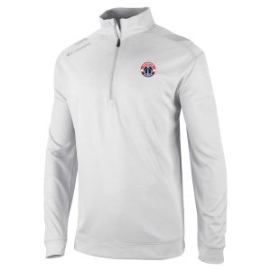 Columbia Washington Wizards White Oakland Downs Magnificent Quarter Zip Pullover Sports enthusiasts