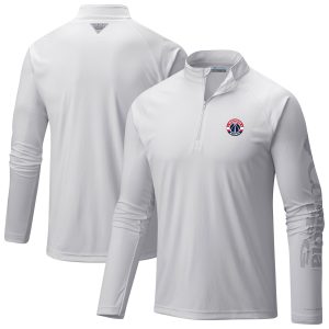 Columbia Washington Wizards White Terminal Tackle Raglan Omni Unique Shade Quarter Zip Jacket Show your dedication! Own this special jersey for your team.