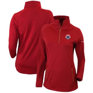 Columbia Washington Wizards Women's Red Omni Wick Outward Nine Notable Quarter Zip Pullover Top For a short time only! Don't miss out on this fantastic jersey.