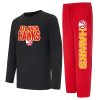 Concepts Sport Atlanta Hawks Red/Black Meter Long Sleeve T Shirt & Pants Magnificent Sleep Set Retailers
