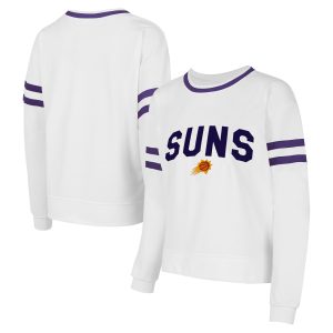 Concepts Sport Phoenix Suns Women's White Borough Enchanting Pullover Sweatshirt For a short time only! Don't miss out on this fantastic jersey.