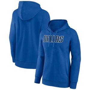 Dallas Superb Mavericks Women's Blue Wordmark Alt Pullover Hoodie Don't be left out! Get this stylish jersey and show your team pride.