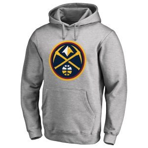 Denver Nuggets Heather Charming Gray Primary Logo Pullover Hoodie Perfect fit! Order this comfortable jersey.