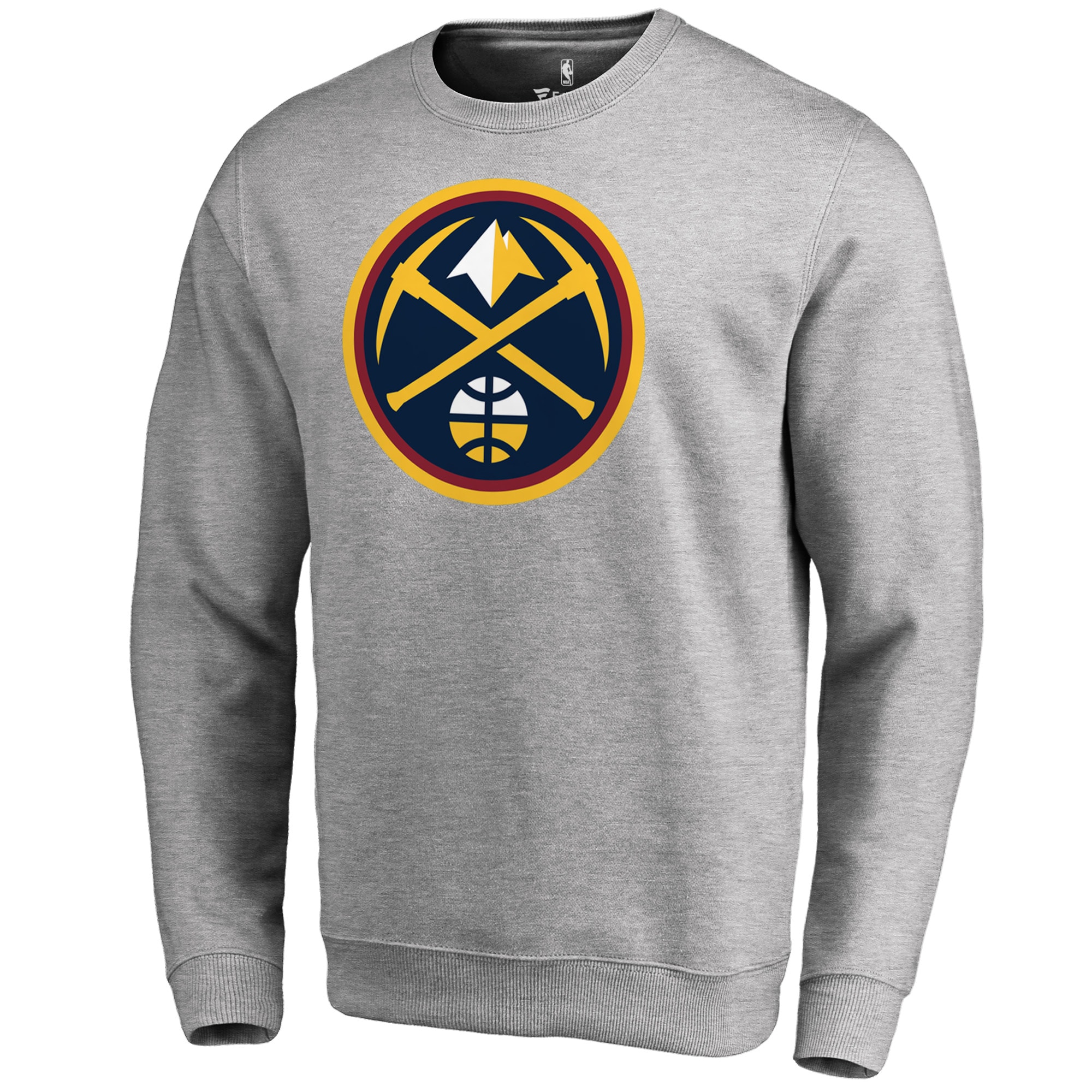 Denver Captivating Nuggets Heathered Gray Primary Logo Sweatshirt Last chance! Grab this awesome jersey before it's gone for good.