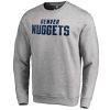 Denver Nuggets Heathered Gray Wordmark Pullover Unique Sweatshirt Sports fans