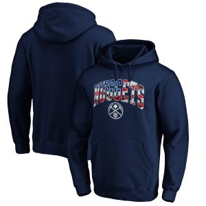 Denver Nuggets Navy Banner Wave Magnificent Pullover Hoodie Collector's item! A rare addition to any collection.