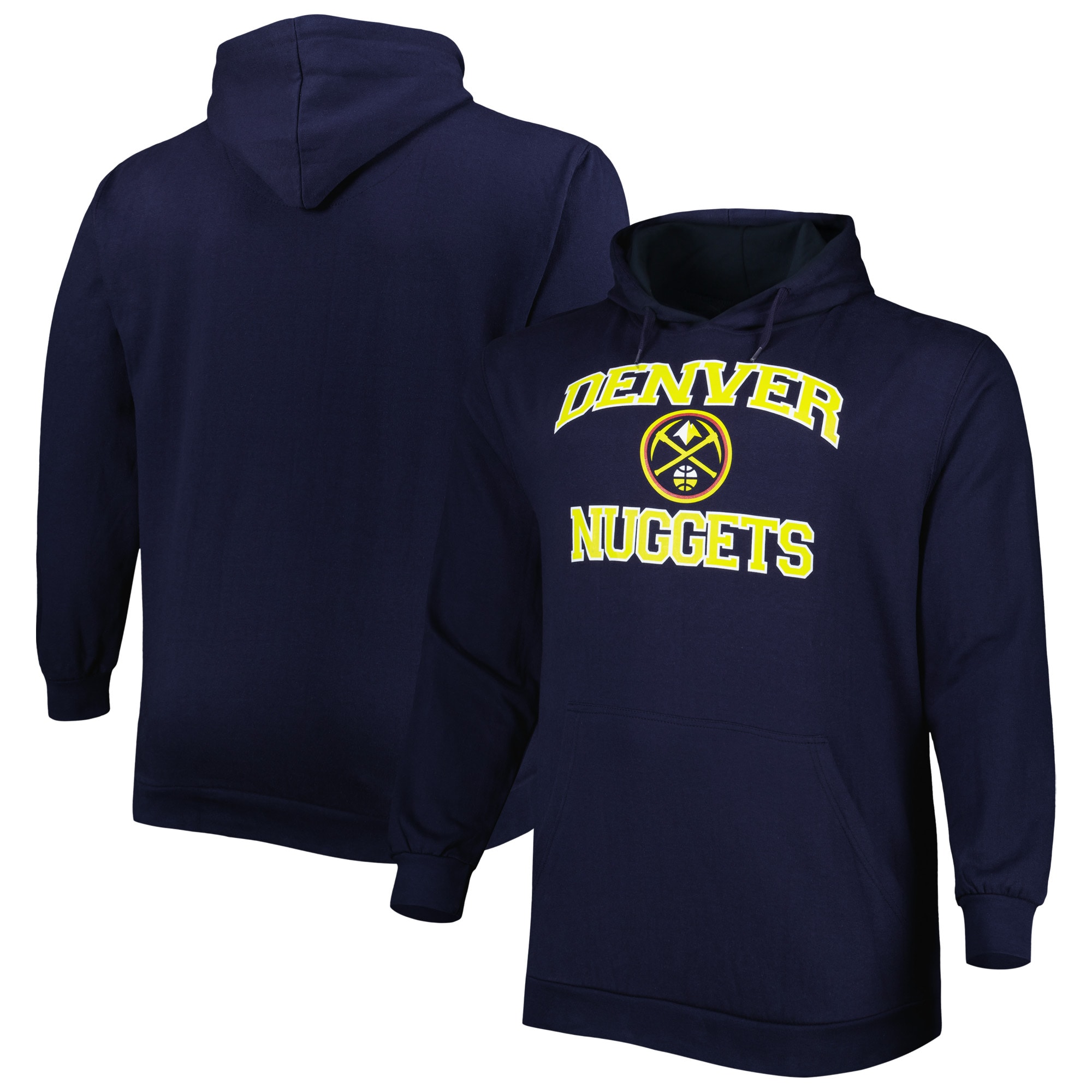 Denver Nuggets Amazing Navy Big & Tall Heart & Soul Pullover Hoodie Collectors