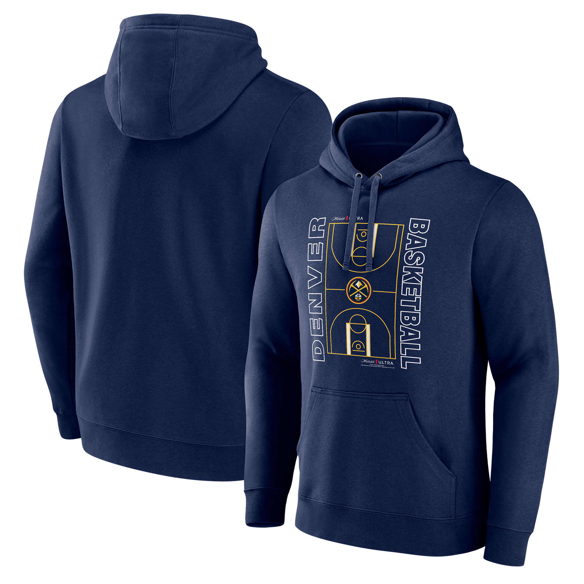 Denver Nuggets Navy Michelob Exceptional Ultra Full Court Pullover Hoodie Join the elite! Get this exclusive jersey.