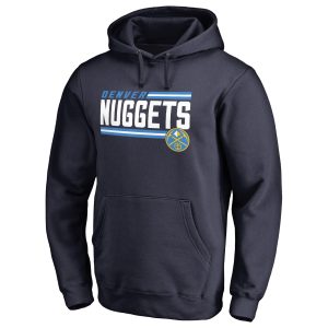 Denver Nuggets Navy Refined Onside Stripe Pullover Hoodie Limited stock! Be quick and grab this must - have jersey to support your team.