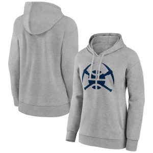 Denver Nuggets Terrific Women's Gray Alternate Logo Pullover Hoodie Experience luxury! Order this high - end jersey.