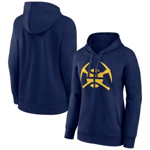 Denver Outstanding Nuggets Women's Navy Alternate Logo Pullover Hoodie Authentic look! Wear this genuine jersey.