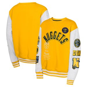 Denver Magnificent Nuggets Youth Gold Star Treatment Pullover Sweatshirt Designed for performance! Get this functional jersey.