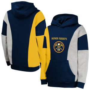 Denver Nuggets Captivating Youth Navy Ace In the Hole Pullover Hoodie Limited stock! Be quick and grab this must - have jersey to support your team.