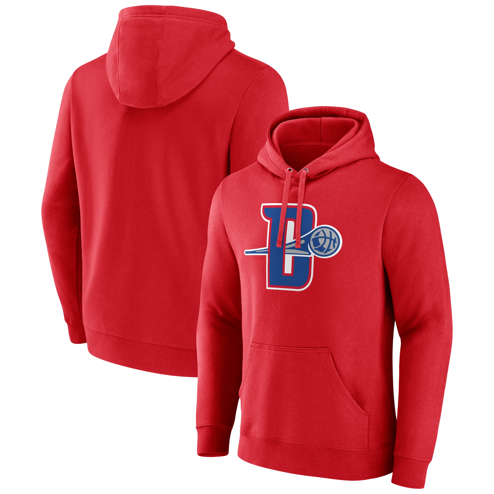 Detroit Pistons Red Alternate Logo Amazing Pullover Hoodie Team spirit! Show it off with this awesome jersey.