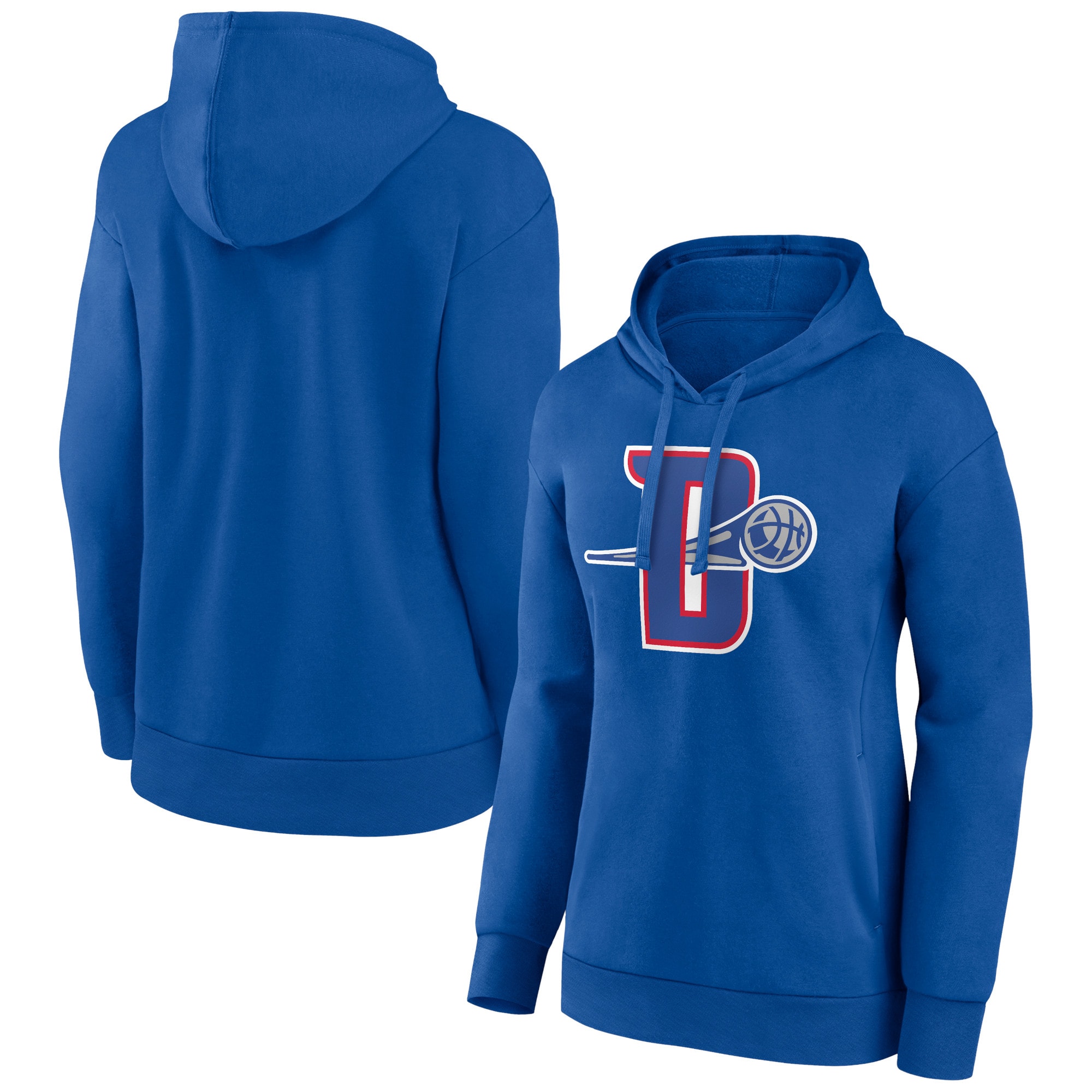 Detroit Pistons Women's High - quality Blue Alternate Logo Pullover Hoodie Limited edition! Don't miss your chance to own this unique jersey.