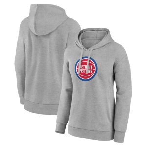 Detroit Marvelous Pistons Women's Gray Primary Logo Pullover Hoodie Act fast! Only a handful left. Secure this amazing jersey now.