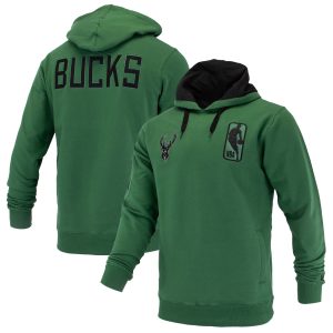 FISLL Milwaukee Bucks Unisex Hunter Green Logoman Splendid Shadow Collection Pullover Hoodie Designed for performance! Get this functional jersey.