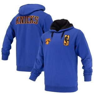 FISLL New Splendid York Knicks Unisex Blue Logoman Shadow Collection Pullover Hoodie Flash sale! Snag this great jersey at a discounted price.