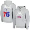 FISLL Philadelphia 76ers Fantastic Unisex Heather Gray Heritage Crest Pullover Hoodie Unbeatable style! Get this stylish jersey now.