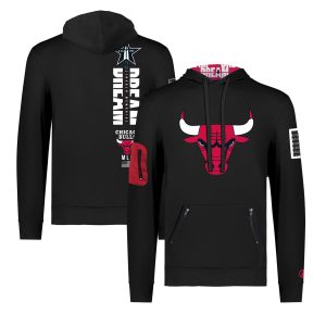 FISLL x Black History Collection Chicago Bulls Terrific Unisex Black Pullover Hoodie Act fast! Only a handful left. Secure this amazing jersey now.