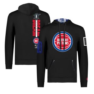 FISLL x Black History Collection Detroit Pistons Luxurious Unisex Black Pullover Hoodie Fan favorite! Join thousands who love this premium jersey.