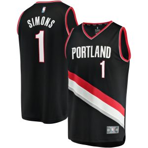 Fanatics Anfernee Magnificent Simons Portland Trail Blazers Black Fast Break Replica Jersey Icon Edition Limited edition! Don't miss your chance to own this unique jersey.
