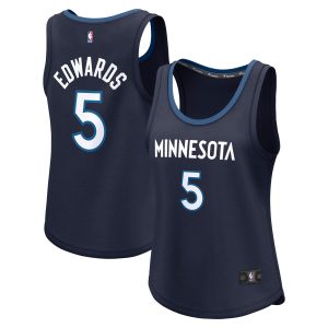 Fanatics Anthony Edwards Minnesota Timberwolves Women's Distinguished Navy Fast Break Player Jersey Icon Edition For a short time only! Don't miss out on this fantastic jersey.