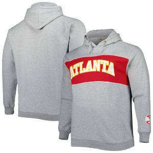 Fanatics Atlanta Hawks Heather Gray Big & Tall Wordmark Pullover Hoodie Enchanting Proven quality! Invest in this reliable jersey.