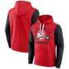Fanatics Atlanta Hawks Red/Black Attack Colorblock Pullover Terrific Hoodie Don't be left out! Get this stylish jersey and show your team pride.