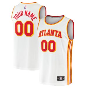 Fanatics Atlanta Admirable Hawks White Fast Break Custom Replica Jersey Association Edition For a short time only! Don't miss out on this fantastic jersey.