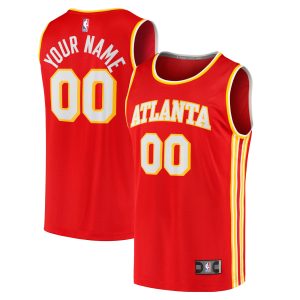 Fanatics Delightful Atlanta Hawks Youth Red Fast Break Custom Jersey Icon Edition Sports fans