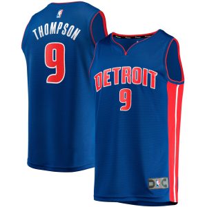 Fanatics Ausar Premium Thompson Detroit Pistons Royal Fast Break Replica Jersey Icon Edition Limited stock! Be quick and grab this must - have jersey to support your team.