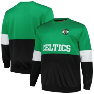 Fanatics Superb Boston Celtics Kelly Green/Black Big & Tall Split Pullover Sweatshirt Time - sensitive! Order now before the deal expires.