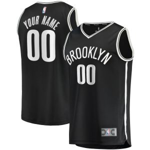 Fanatics Brooklyn Nets Black Fast Refined Break Custom Replica Jersey Icon Edition Limited stock! Be quick and grab this must - have jersey to support your team.
