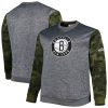 Fanatics Brooklyn Nets Heather Charcoal Big & Tall Notable Camo Stitched Sweatshirt Show your dedication! Own this special jersey for your team.