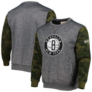 Fanatics Brooklyn Nets Heather Charcoal Camo Stitched Gorgeous Sweatshirt Trending now! Grab this hot jersey while you can.