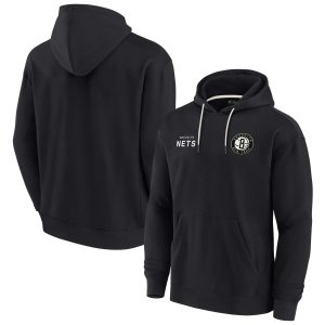 Fanatics Brooklyn Nets Unisex Black Elements Super Soft Fleece Pullover Outstanding Hoodie Collector's item! A rare addition to any collection.