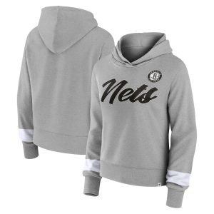 Fanatics Notable Brooklyn Nets Women's Heather Gray Halftime Pullover Hoodie For the true fans! Secure this authentic jersey now.