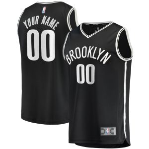 Fanatics Brooklyn Nets Luxurious Youth Black Fast Break Custom Replica Jersey Icon Edition Sports enthusiasts