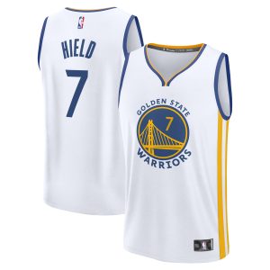 Fanatics Buddy Hield Golden State Warriors White Fast Break Replica Remarkable Player Jersey Association Edition Flash sale! Snag this great jersey at a discounted price.