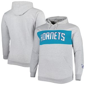 Fanatics Charlotte Hornets Heather Gray Big & Tall Wordmark Marvelous Pullover Hoodie Designed for performance! Get this functional jersey.