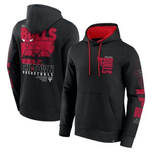 Fanatics Chicago Bulls Stylish Black Game Time Crossover Pullover Hoodie Be a part of the action! Get this game - ready jersey.