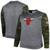 Fanatics Chicago Bulls Heather Charcoal Exquisite Big & Tall Camo Stitched Sweatshirt Authentic look! Wear this genuine jersey.