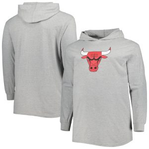 Fanatics Chicago Bulls Heather Gray Big & Glamorous Tall Pullover Hoodie Time - sensitive! Order now before the deal expires.