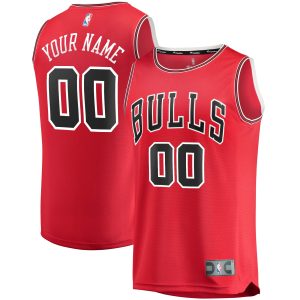 Fanatics Chicago Bulls Red Fast Break Custom Replica Jersey Superior Icon Edition Stand out from the crowd! Wear this eye - catching jersey.